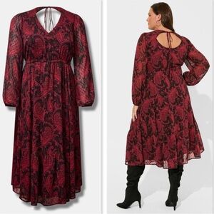 Torrid NWT Red & Black Dress 3X
